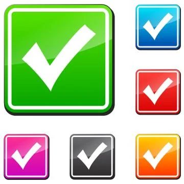 Titre	Set of vector check	icons Stock Illustration