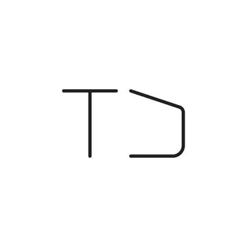 Tj initial letter vector logo icon Stock-Illustration