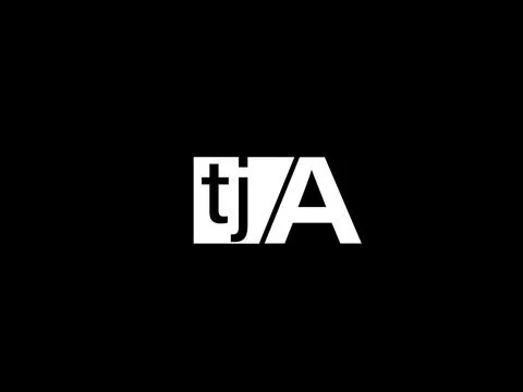 TJA Logo and Graphics design vector art, Icons isolated on black background Stock Illustration