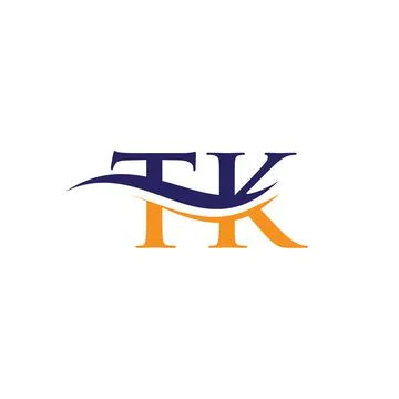 TK letter logo. Initial TK letter business logo design vector template Stock Illustration