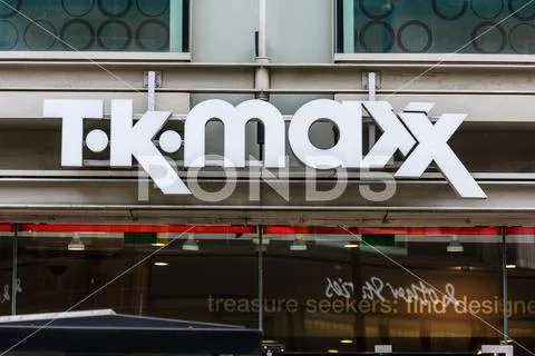 TK Maxx sign outside a high street store on Long Acre in central London  Stock Photo #230076290