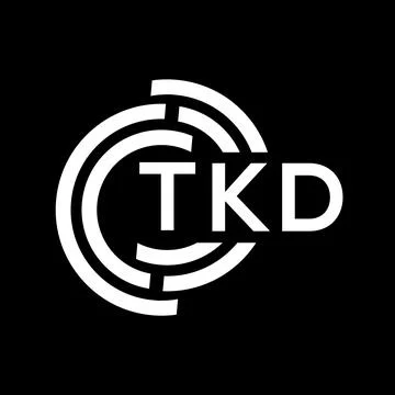 TKD letter logo design. TKD monogram initials letter logo concept. TKD letter Stock Illustration