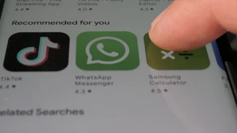 TkTok And Whatsapp on Android 動画素材 209794835