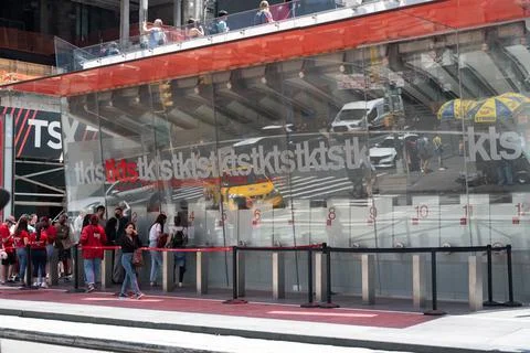 TKTS Ticket Booth in Times Square in New York City Stock Photos