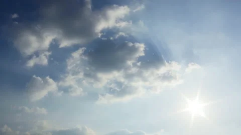 T/L Beautiful clean sky moving clouds Video stock 162590322