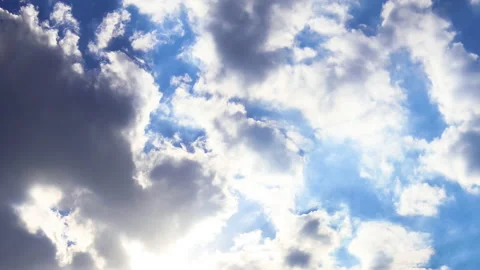 T/L Beautiful cloudscape of sunset breaking through cloud mass Stock Footage 162589963