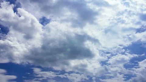T/L Beautiful magnanimity clouds move on the sky Stock Footage 162587300