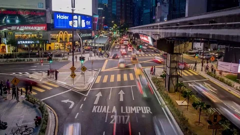 TL BUKIT BINTANG - PANNING UP Stock Footage 81085213