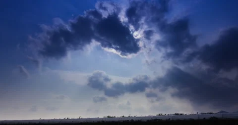 T/L Clouds moving over the greenhouse Video stock 162592835