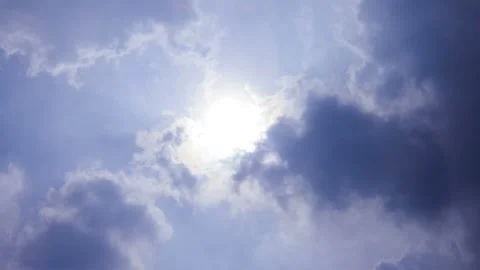 T/L Clouds whispering to the sun Stock Footage 162586151