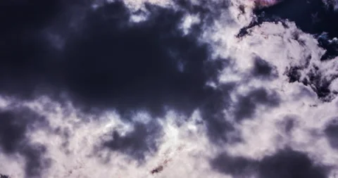 T/L Cloudy with sun shining, Deep cloud sun Stock Footage 162586070