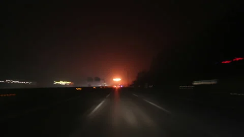 T/L Drive Inter light concept of Expressway Stock Footage 162573957