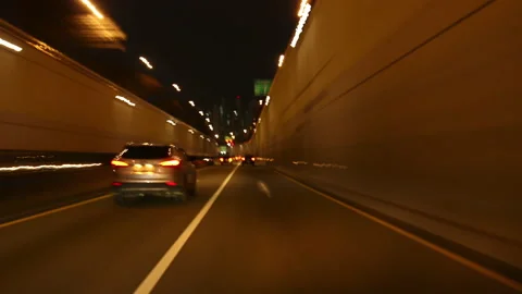 T/L Driving time lapse view of Sincheon Daero Video stock 162571140