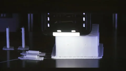 T/L Electronic three dimensional plastic printer, 3D printing Stock Footage 162606273