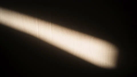 T/L Entering window light with changing ray on the wall Stock Footage 162595952
