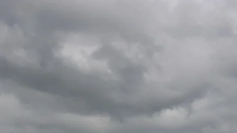 T/L Heavy Clouds moving in rain day on heaven Stock Footage 164008944