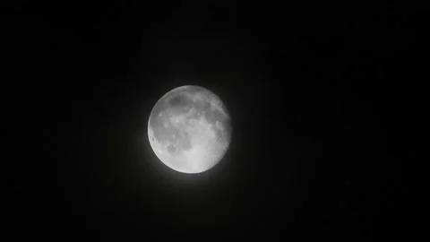 T/L Moving moon in mid night Stock Footage 162597156