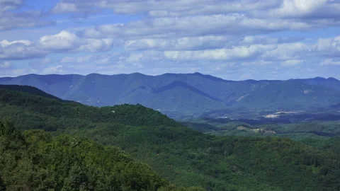 T/L Palgogsan mountain at cloud day in South Korea Stock Footage 162593209