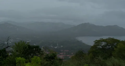TL Rooftop RainyDay01 Stock Footage 233762063