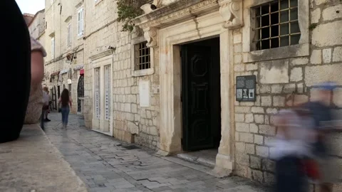 TL Split Historic Tourists Video stock 311903299