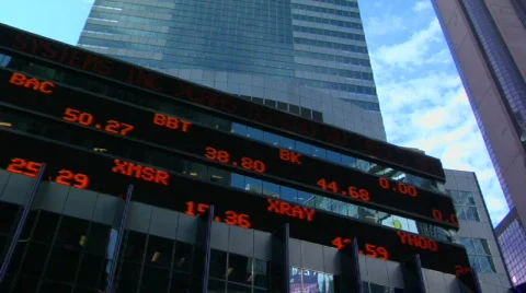 TL stock ticker Stock Footage 844952