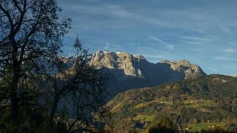 TL timelapse soft clouds at the Hochkoenig Salzburg Stock-Footage 99327870