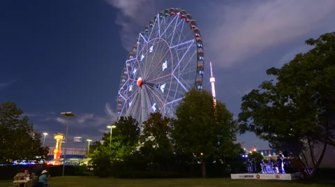 TL TX State Fair Day-Night TxStar Band 스톡 동영상 45869575