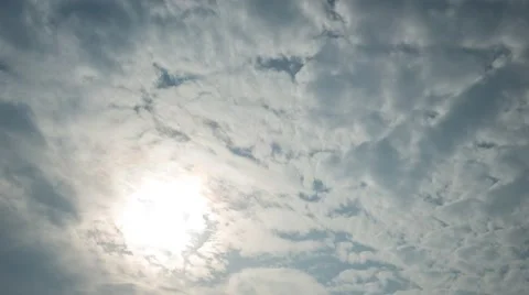 T/L White clouds moving in the sky Video stock 40696227