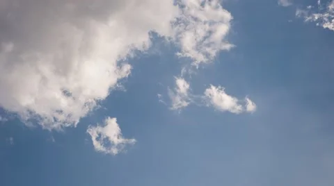 T/L White clouds moving in the sky Stock Footage 40696232