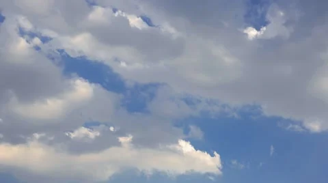 T/L White clouds moving in the sky Stock Footage 40696245