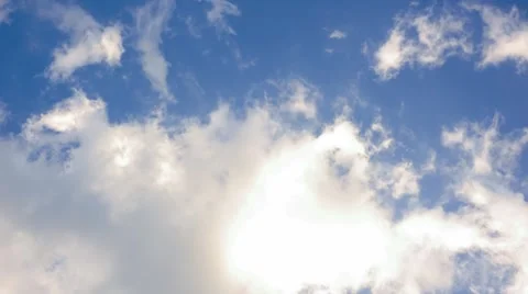 T/L White clouds moving in the sky Stock Footage 40696250