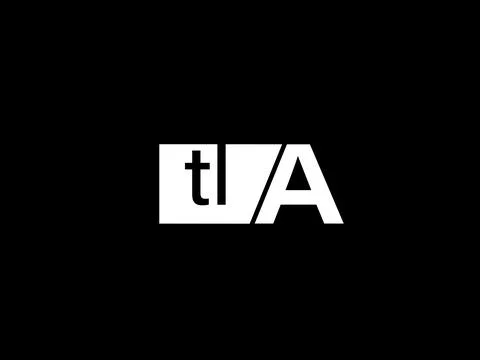 TLA Logo and Graphics design vector art, Icons isolated on black background Illustrazione stock