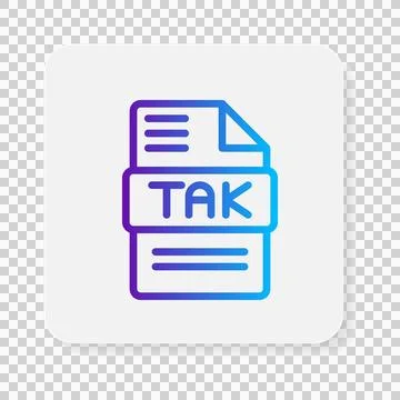 Tlak document file type flat icons. extension, format, archive, type. Vecto.. 库存插图