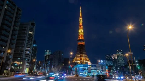 TLDF-tokyo tower 03 Stock Footage 105889627