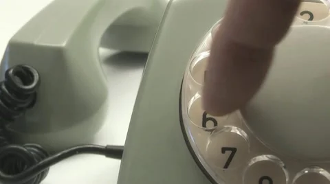 Tlefon nabor nomera palec Video stock 22043705