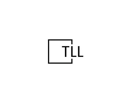 TLL letter initial logo design vector illustration Ilustración de archivo