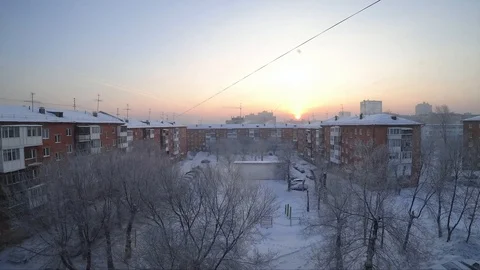 Tlyard morning Stock Footage 86007794