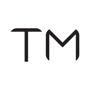 Tm initial letter vector logo icon Stock Illustration