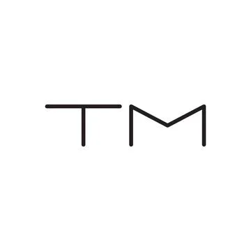 Tm initial letter vector logo icon Stock Illustration