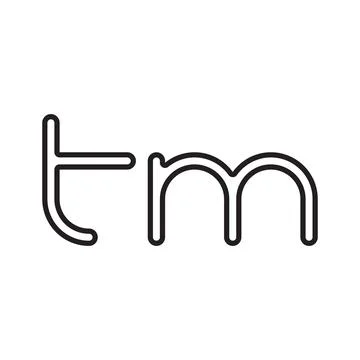 Tm initial letter vector logo icon Stock Illustration