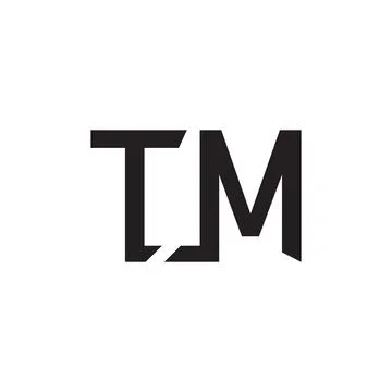 Tm initial letter vector logo Stock Illustration