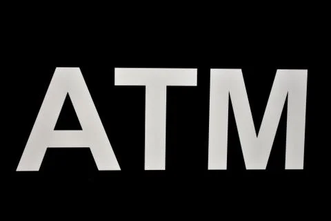 A.T.M sign Stock Photos