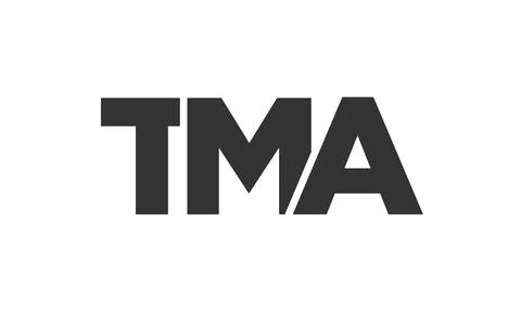 TMA logo design template with strong and modern bold text. Initial based ve.. Stock Illustration