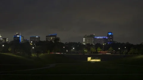 TMC Time Lapse at Night March 2020 Video stock 126283140