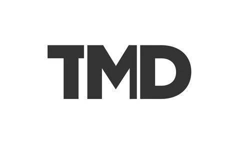 TMD logo design template with strong and modern bold text. Initial based ve.. Stock Illustration