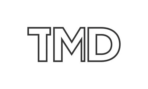 TMD logo design template with strong and modern bold text. Initial based ve.. Stock Illustration