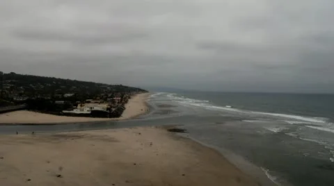 Tme Lapse:  View at Bluff In Del Mar Stock Footage 12390055
