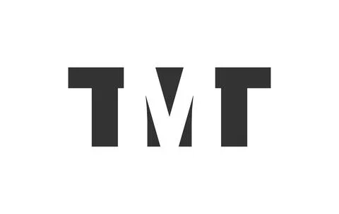 TMT logo design. Initial letter T M T bold font style for tech startups, co.. Stock Illustration