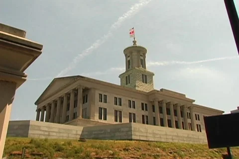 TN Capitol Bldg-Time Lapse-DV NTSC Stock Footage 711749