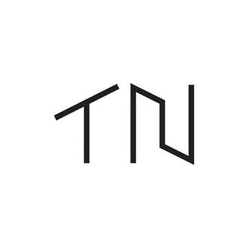 Tn initial letter vector logo icon Stock Illustration